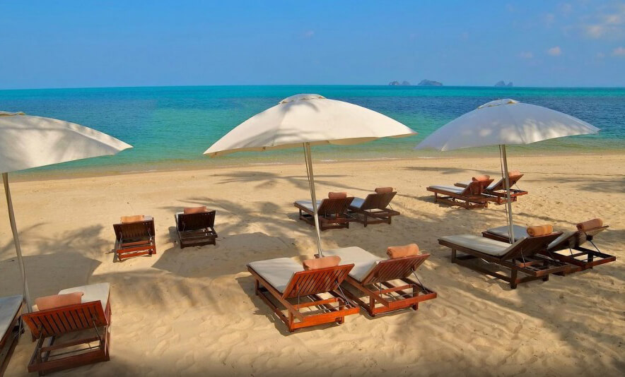 Фото пляжа Талинг Нгам напротив отеля The Sunset Beach Resort & Spa