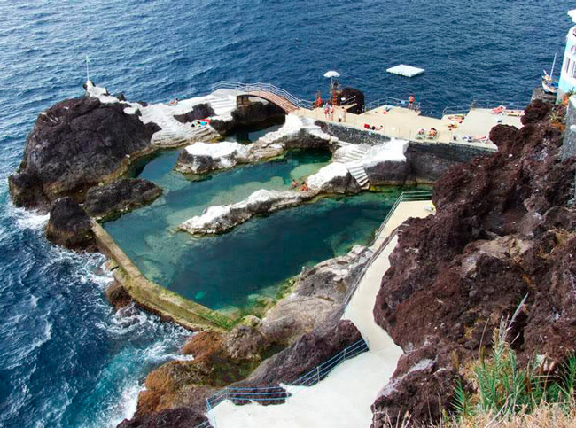 Природные бассейны на острове Мадейра