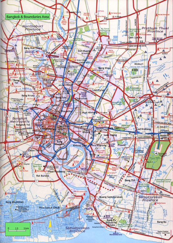 Large map of Bangkok 7