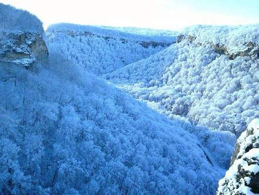 Горы Адыгеи зимой