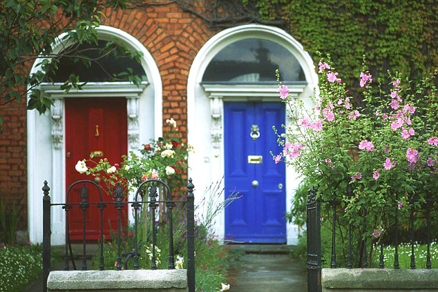 Colourful reception: Some of the famous doors that grace homes in Dublin