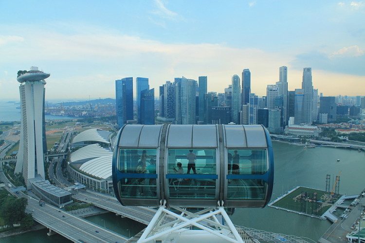 The Singapore Flyer - a good thing to do if you have 2 days in Singapore