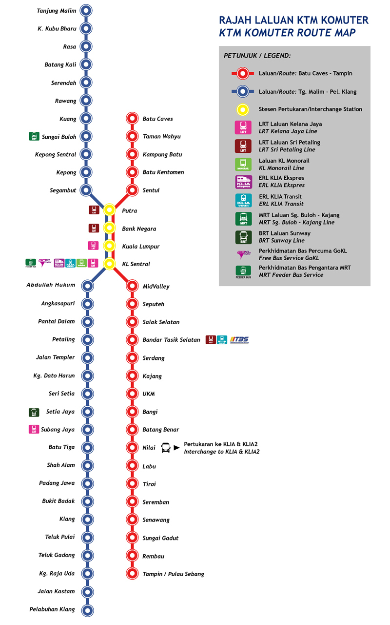 Транспорт в Куала-Лумпуре, Малайзия: метро, автобусы, поезда, такси