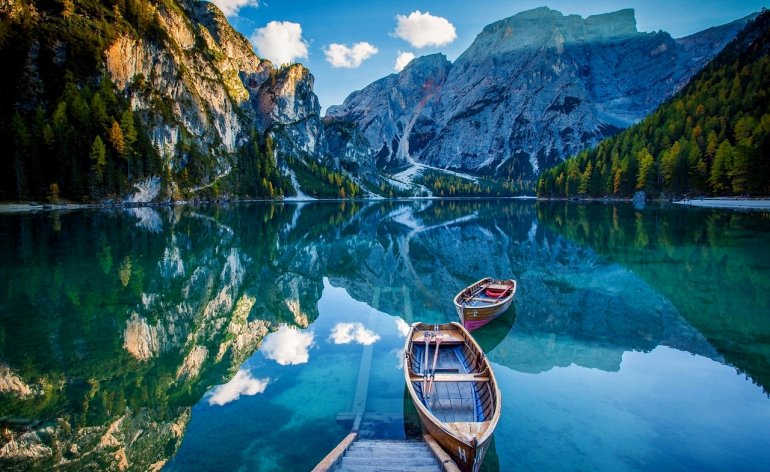 озеро брайес в италии