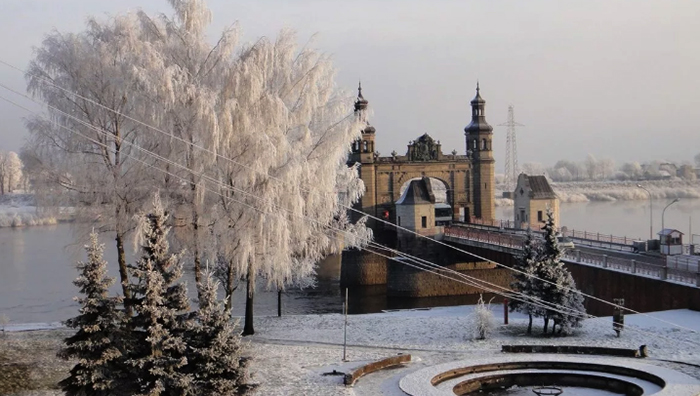 Красивый зимний Калининград