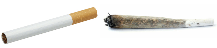 Сигарета и самокрутка