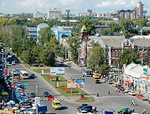 In the center of Barnaul