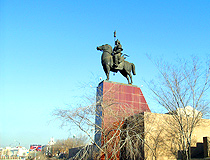 Monument to Geser, Buryat epic hero, in Ulan-Ude