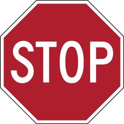 Traffic sign of United States: Stop and give way to all drivers