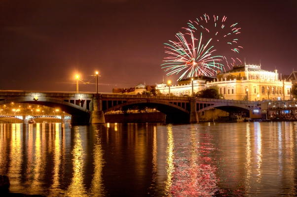 New Years Eve Fireworks in Prague
