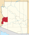 Государственная карта подсветка La Paz County
