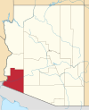 Государственная карта подсветка Yuma County
