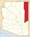 Государственная карта подсветка Каунти Apache