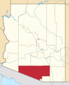 Государственная карта подсветка Пима County