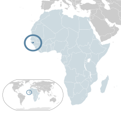 Местоположение на Гвинея-Бисау