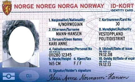 норвежская идентификационная карточка