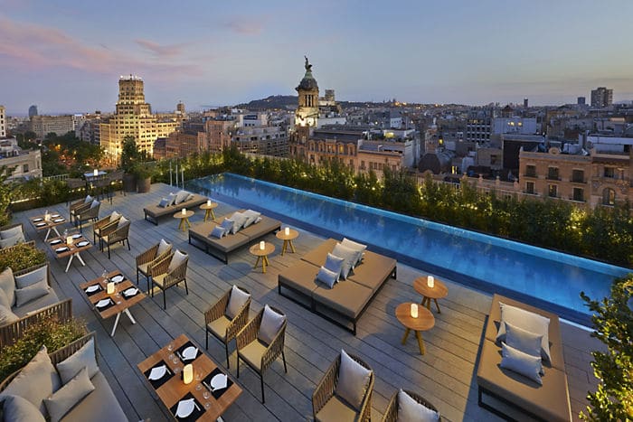 Rooftop terraces in Barcelona
