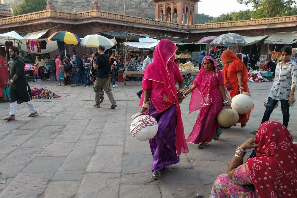 The market in Jodhpur, Rajasthan, India